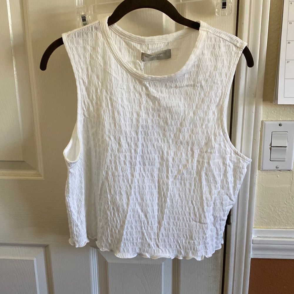Everlane - lettuce edge tank top